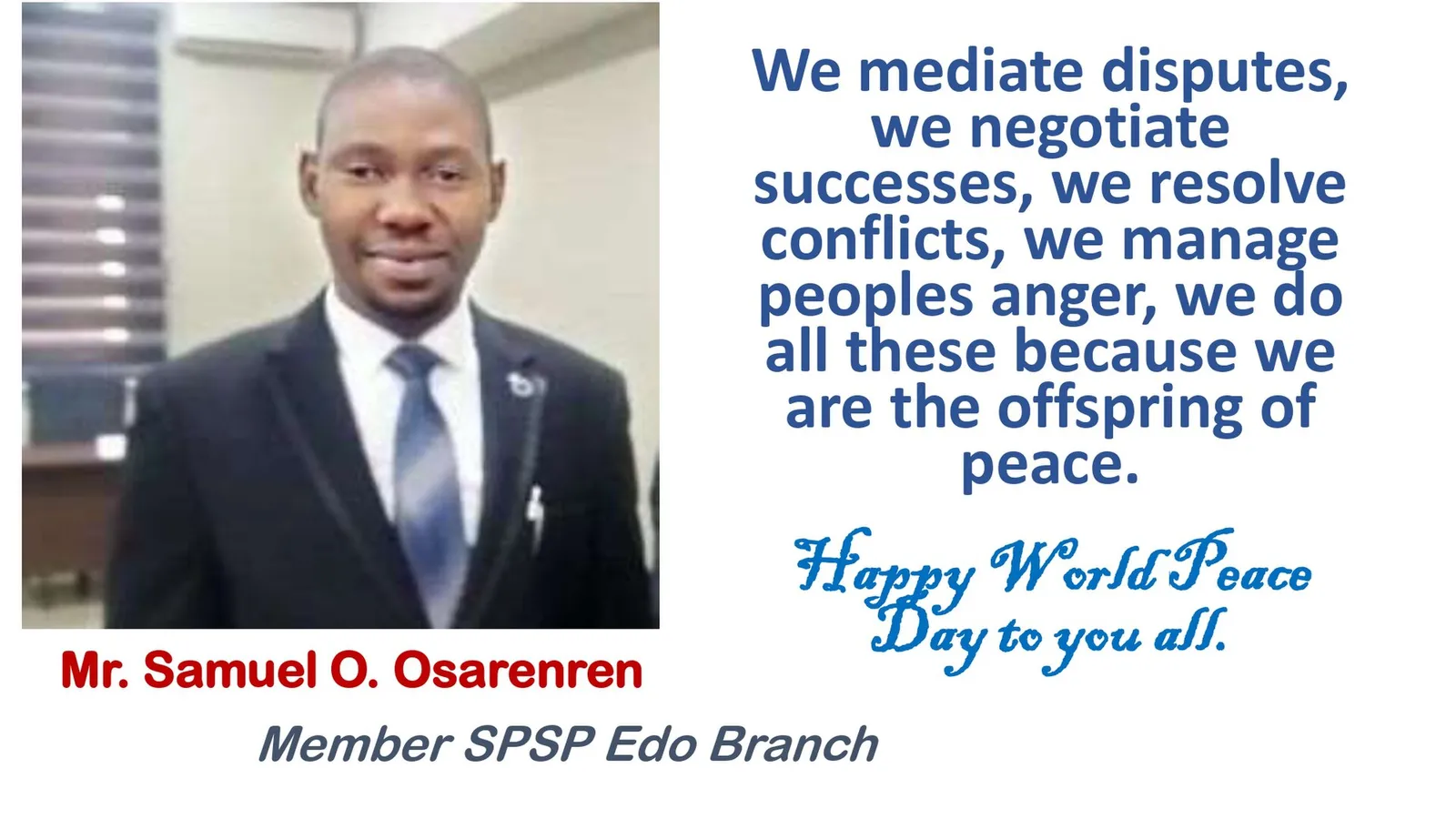 World Day of Peace